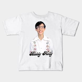 Buddy Holly - Retro Humor Design Kids T-Shirt